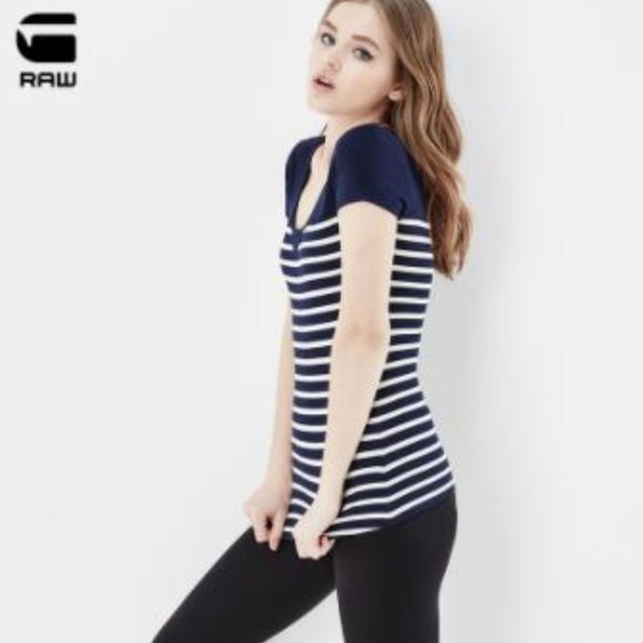 G-Star Tops - G-Star raw t-shirt, stripes Size S